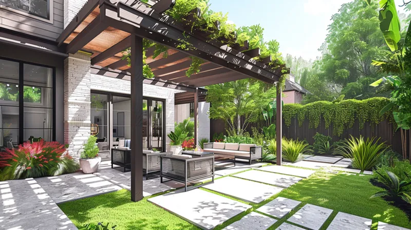 Samborondón Propuesta de diseño: Pérgola y jardín