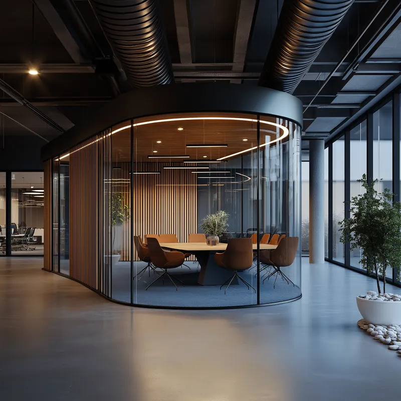 Propuesta de diseño: Oficina con sala de reuniones