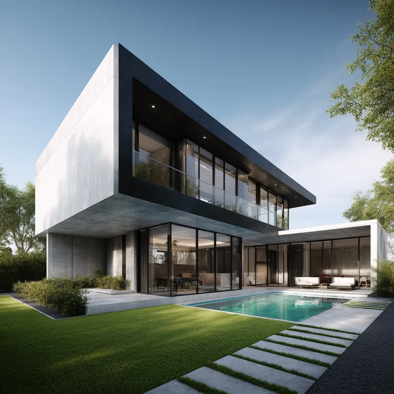 Proyecto de BUILDEC: casa contemporánea con piscina